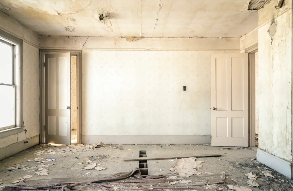 Waste disposal crew managing a cleanout project in East Hanover